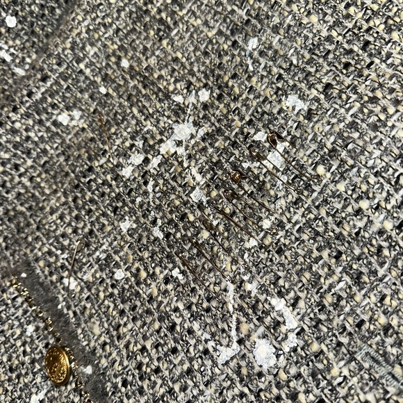 Like New R13 Paint Splatter tweed blazer/jacket, L,  PG1456 - Picture 13 of 16